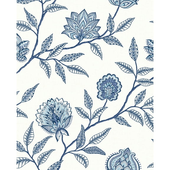 Stacy Garcia Home Blue Lagoon Jaclyn Peel and Stick Wallpaper