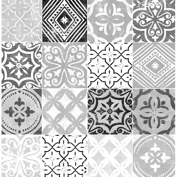 Stacy Garcia Home Greystone Tilework Peel and Stick Wallpaper