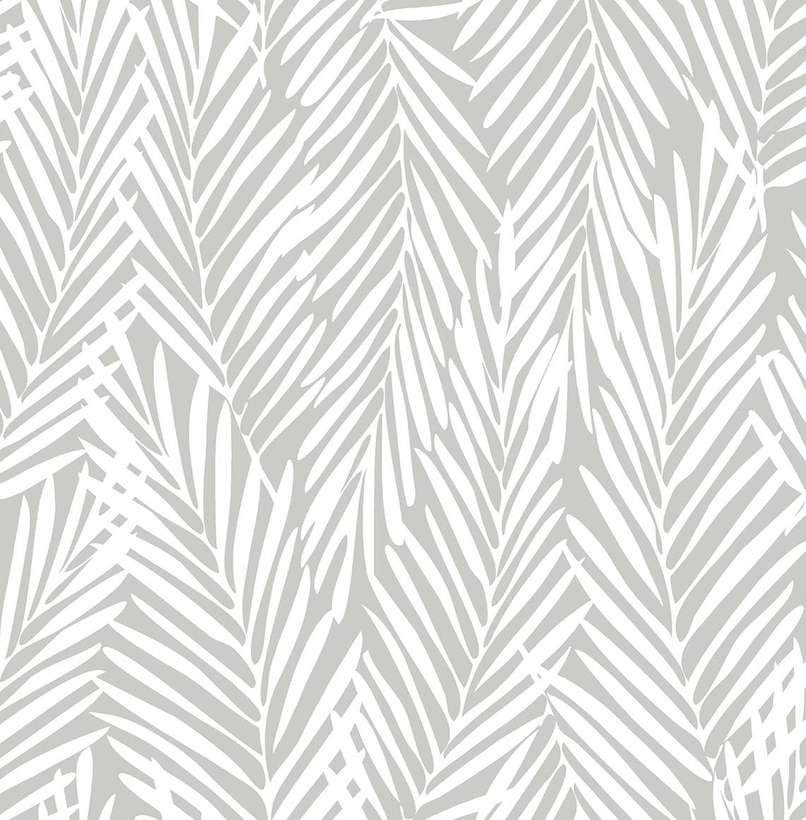 Harbor Grey Palm Pattern Peel and Stick Vinyl Wallpaper