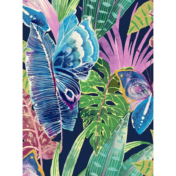 Stacy Garcia Home  Mariposa Peel and Stick Wallpaper 20.5 in W. x 18 ft. L - Azurite