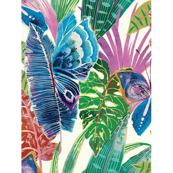 Stacy Garcia Home Mariposa Peel and Stick Wallpaper 20.5 in W. x 18 ft. L - Jewel Box
