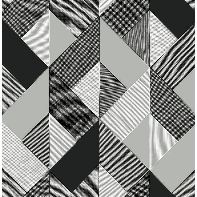 Stacy Garcia Home Marquetry Geometric Peel and Stick Wallpaper