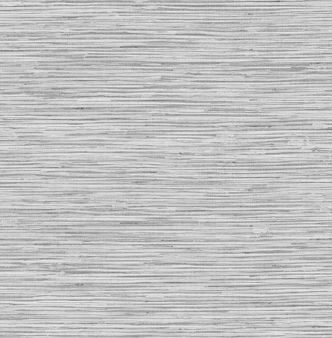 Stacy Garcia Home Moonstone Grey Grasscloth Peel and Stick Wallpaper