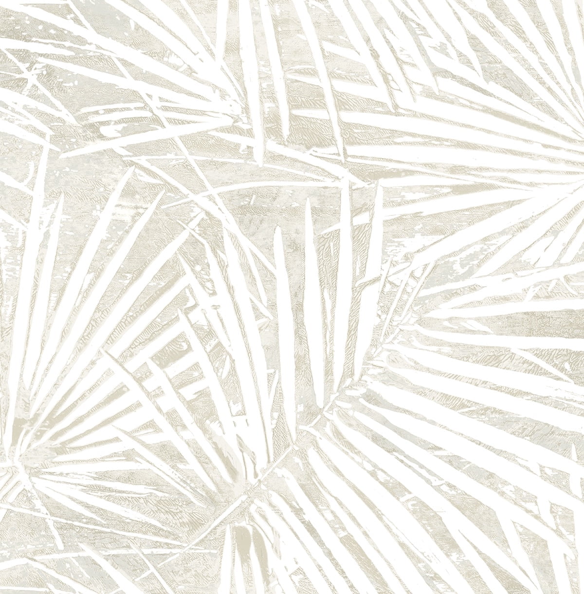Stacy Garcia Home Natural Fossil Palm Peel and Stick Wallpaper - 20.5 in. W x 10 ft. L Roll