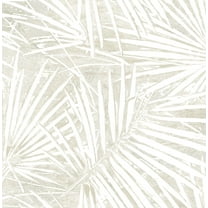 Stacy Garcia Home Natural Fossil Palm Peel and Stick Wallpaper - 20.5 in. W x 10 ft. L Roll