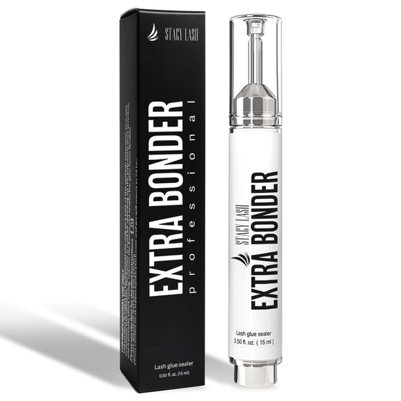 Stacy Lash Extra Bonder for Lash Extensions /0.50 fl. oz. / Eyelash Extension Supplies/Prevents Shock Polymerization/Eyelash Extension Sealer/Reduces Lash Extension Glue Fumes/Professional Use Only