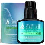 ستايسي لاش تطور قوي للغاية المتقدمة رمش تمديد الغراء 0.34 fl.oz/10 ml/1 Sec الجافة/6 أسابيع الاحتفاظ/لاصق أسود/اللوازم المهنية