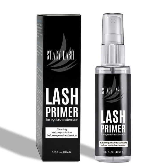 Stacy Lash Eyelash Extension Primer (1.35fl.oz/40ml)/ Alcohol-Based Cleanser / Protein Oil Remover / Pretreatment for Individual Extensions / Professional Use Only