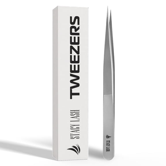 Stacy Lash STL-2 Isolation Eyelash Extension Tweezers / Precision Isolation Applicator Tool / Supplies for Classic Extensions & Individual False Lashes / Eyelashes Separator Tools/ Beauty Accessories