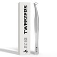 thumbnail image 1 of Stacy Lash STL-6 Eyelash Extension Tweezers / Precision Tool for False Lashes Application & Premade Fans / Supplies for Volume Extensions / Curved Tweezer Tip / Beauty Accessories / Eyelashes Tools, 1 of 10