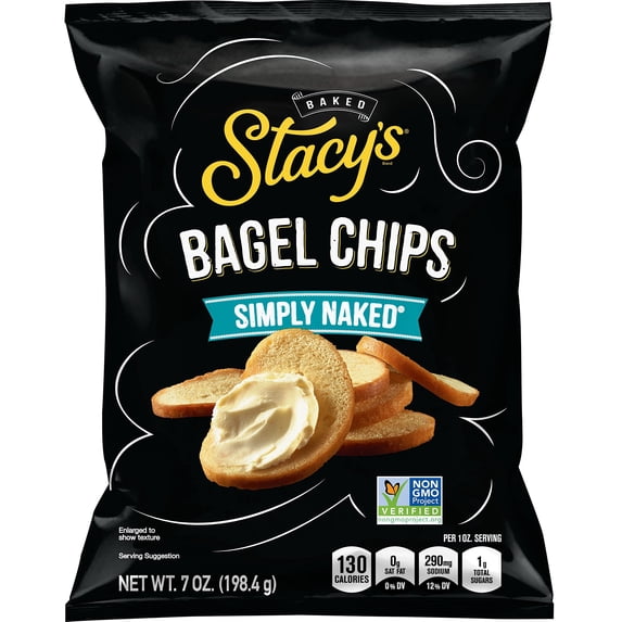 Stacy S Pita Chips Bagel Chips - Simply Naked (Pack of 18)