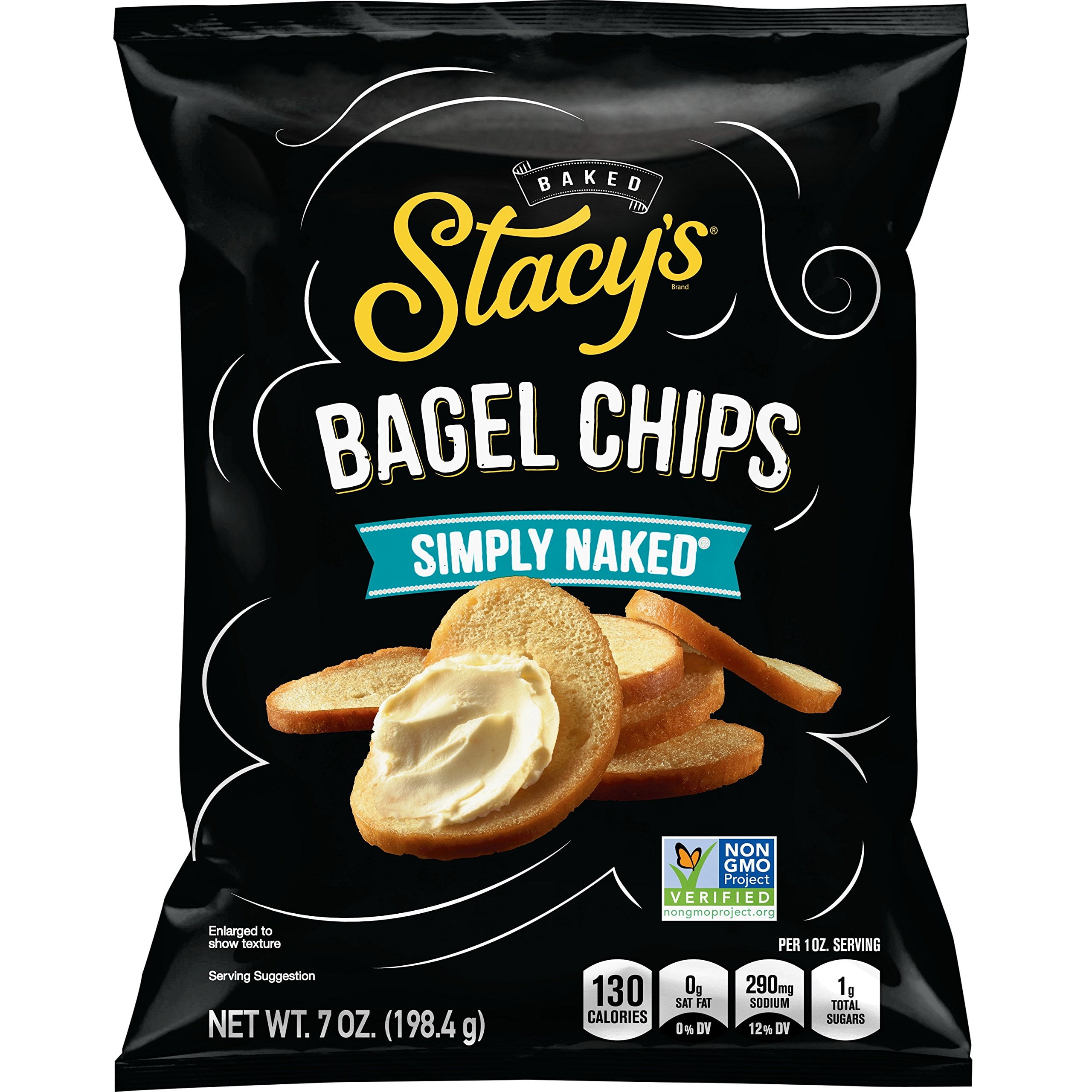 Stacy S Pita Chips Bagel Chips - Simply Naked (Pack of 8)