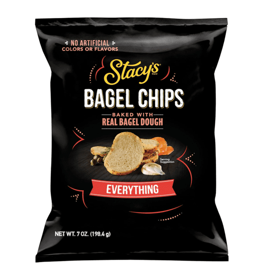 Stacys Bagel Chips, Everything, No Artificial Colors or Flavors, 7 oz Bag