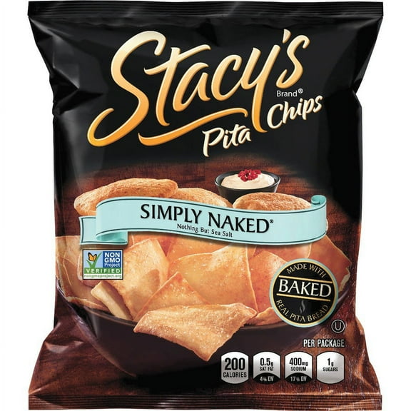 Stacy's Baked Pita Chips - No Artificial Flavor, No Artificial Color, Low Fat, No MSG - 24 / Box | Bundle of 2 Boxes