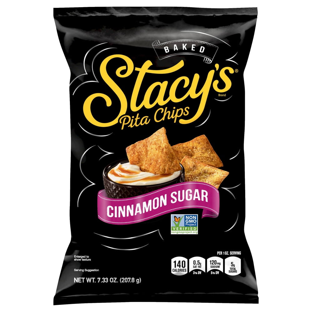 Stacy's Cinnamon Sugar Flavored Baked Pita Chips Snacks