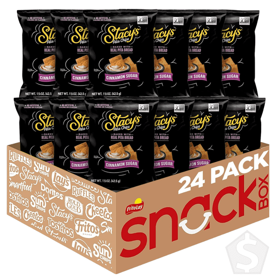 Stacy's Cinnamon Sugar Pita Chips 1.5 oz. - 24/Case
