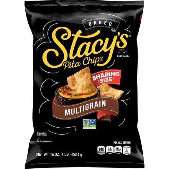 Stacy's Multigrain Sea Salt Flavor Snack Chips, 16 Ounce Bag