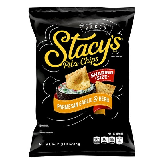 (Pack of 6) Stacy's Pita Chips Parmesan Garlic Herb 16 oz
