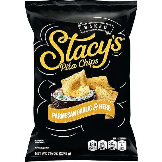 Stacy's Pita Chips, Garlic Parmesan & Herb, 7.33oz Bag