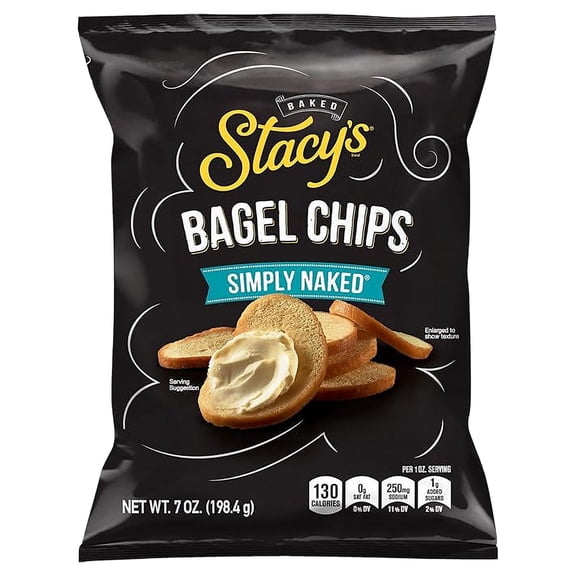 Stacy's Simply Naked Bagel Chips, 7 oz Bag