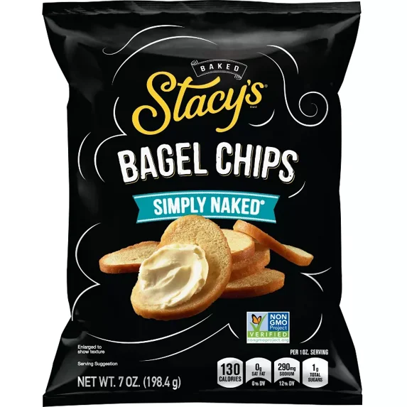 Stacy's Simply Naked Bagel Chips 7oz (Pack of 6)