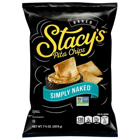 Stacy's Simply Naked Pita Chips 7.33 oz (Pack of 12)