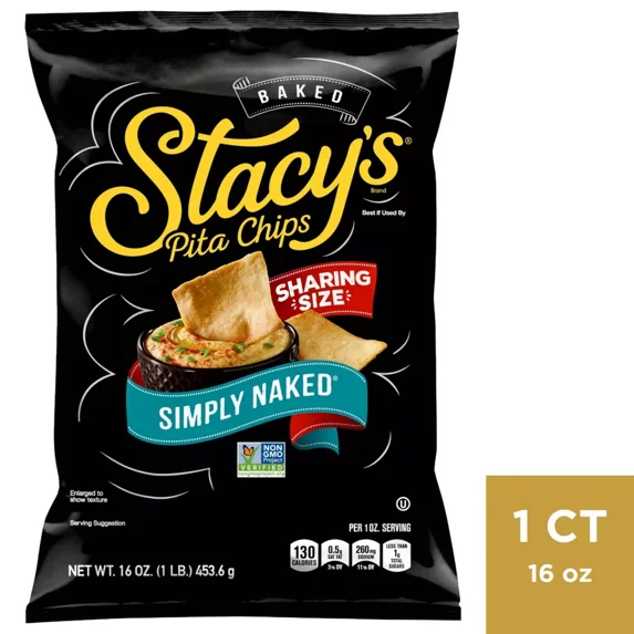 Stacy's Simply Naked Pita Chips Sharing Size - 16oz
