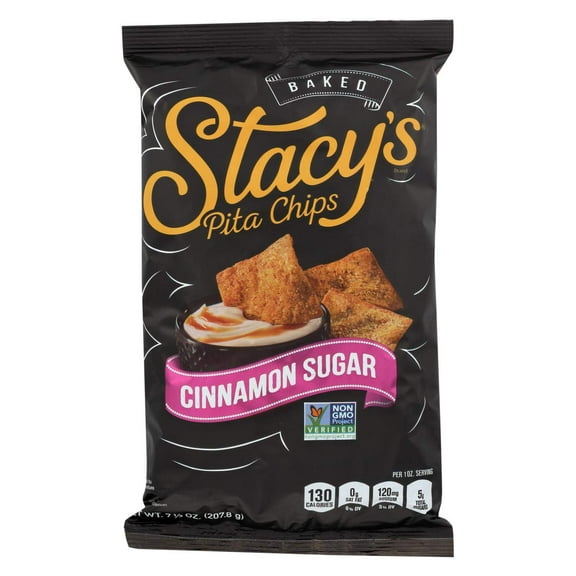 Stacy's Stacys Cinnamon Sugar Pita Chips 7.33 oz (Pack of 2)