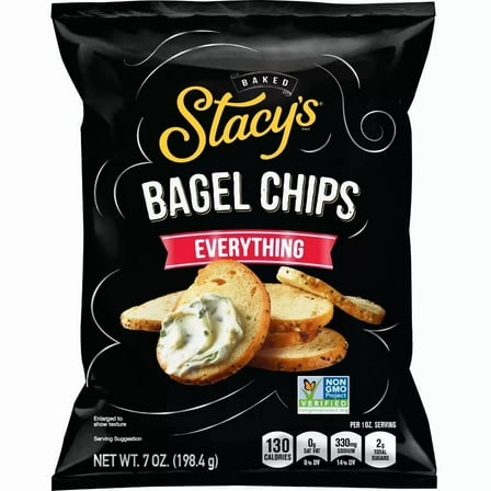 Stacys Everything Bagel Chips 7oz (Pack of 2)