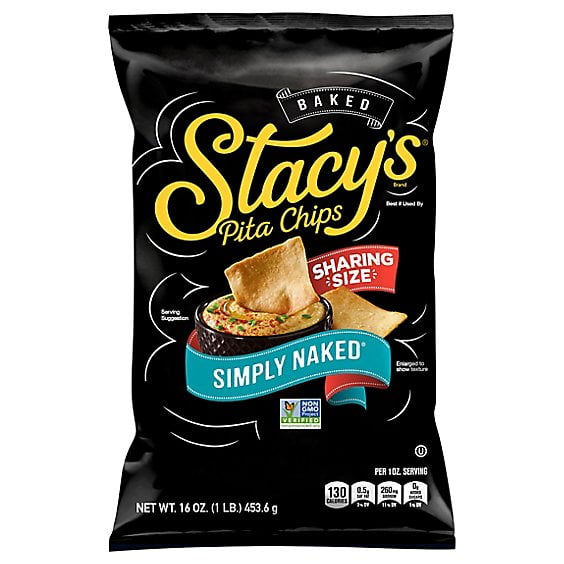 Stacys Pita Chips Simply Naked - 16 OZ