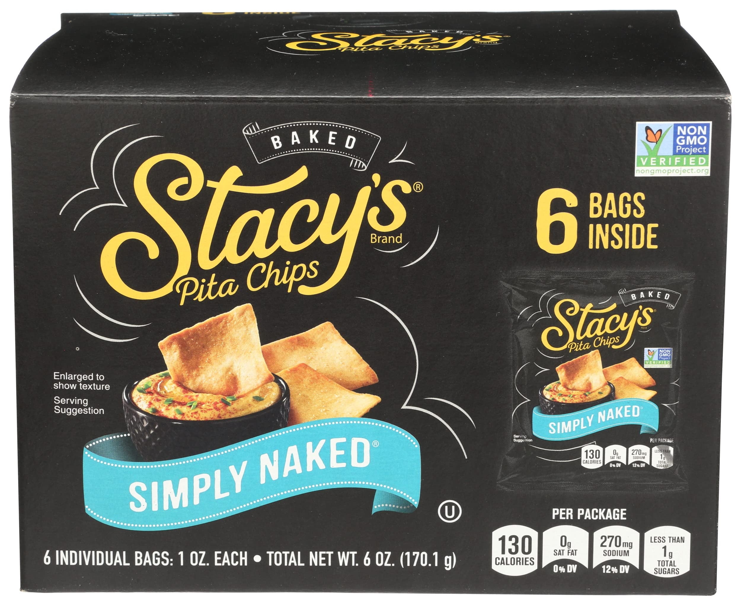 Stacys Snacks, Pita Chips, 6 Ounce TVS1