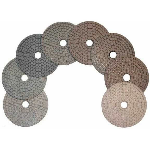 Stadea 4" Diamond Polishing Pads Grit 100 Wet/Dry Stone