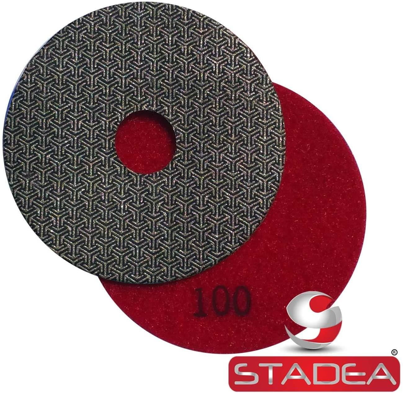 Stadea PPE114A Electroplated Diamond Polishing Pads 4" Glass Concrete