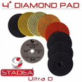 thumbnail image 1 of Stadea PPW115X Granite Polishing Pads 4" Diamond Pads Set For Granite Quartz Stones Polish, 1 of 1