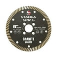 thumbnail image 1 of Stadea SBD101S Diamond Saw Blade 6-Inch Continuous Turbo For Grinder - Granite Hard Stone Dry Cutting, 8 MM Segments, 1 of 1