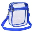 thumbnail image 1 of Stadium Approved Clear Bag for Stadium Events - 7.9x5.9x2.4in PVC Security Clear Bags for Women, Large Capacity with Adjustable Strap, Front Pocket for Phone/Keys, 1 of 4