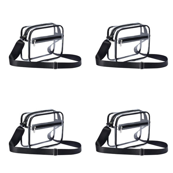 Stadium Approved Clear Crossbody Bag Shoulder Purse Bag With Adjustable Shoulder Strap For Concerts