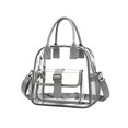 thumbnail image 1 of Stadium Approved Clear Crossbody Bag, Transparent Handbag with Top Handle, See Through Clear Tote Purse Adjustable Shoulder Strap for Concert Sports Game Festival Work, 1 of 6