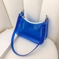 thumbnail image 1 of Stadium Approved Clear Crossbody Bag Waterproof Lightweight Organizer, PVC Transparent Purse for Concert Sports Travel Dorm Office Gym, 1 of 9