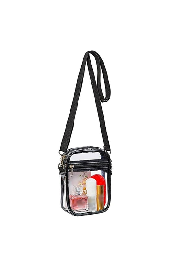 Stadium Approved Clear Crossbody Purse With Inner Pocket For Secure Event