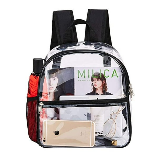 Stadium Approved Clear Mini Backpack Heavy Duty and Waterproof