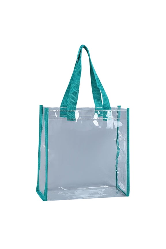 Stadium Approved Clear Tote Bag, Stadium Security Travel & Gym Clear Bag, for Work, School, Sports Games and Concerts,14"X 14"X 8"
