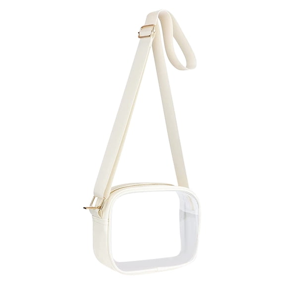 Stadium Approved Clear Transparent Tote Bag for Concerts Sports Events Festivals with Removable Adjustable Shoulder Strap