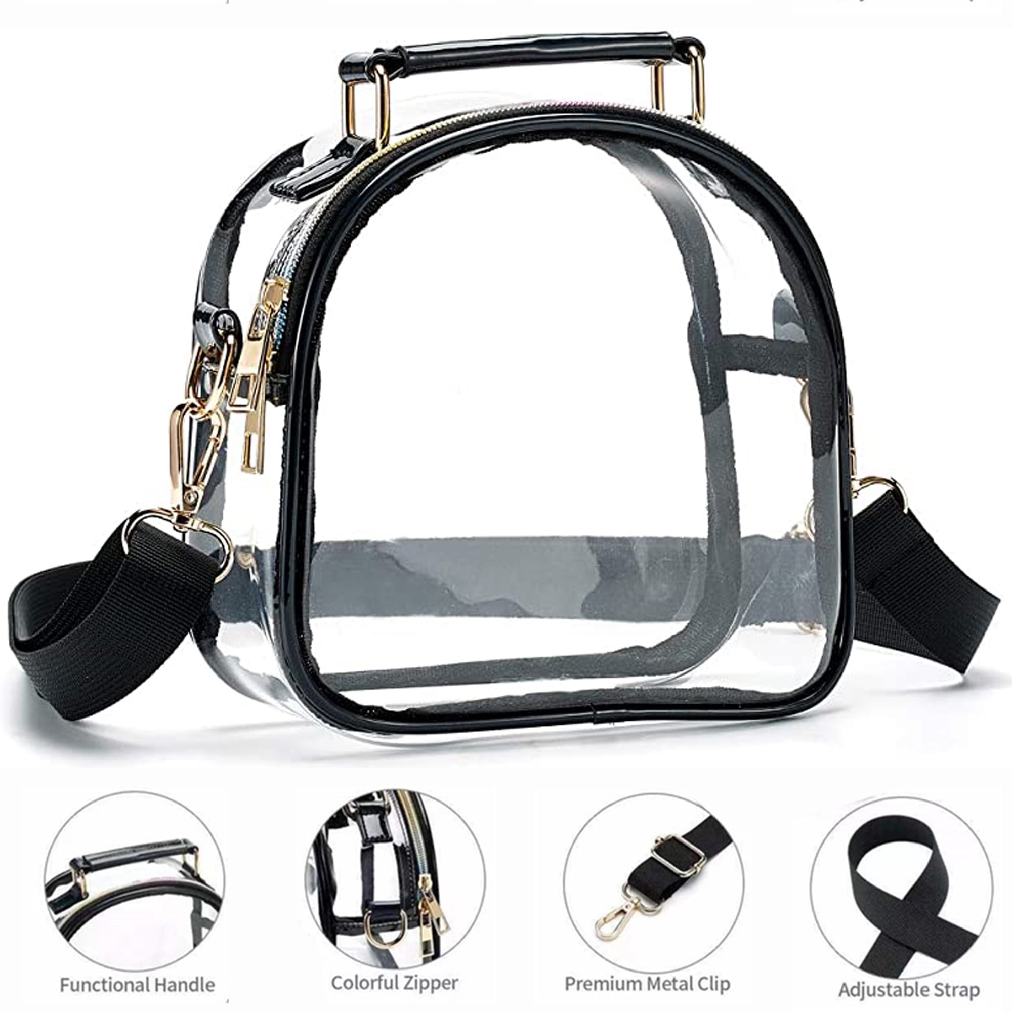 Stadium Approved Women Pvc Clear Crossbody Bags