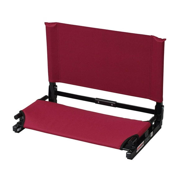 Stadium Chair Deluxe Game Changer Portable Folding Canvas Bleacher Seat, Maroon