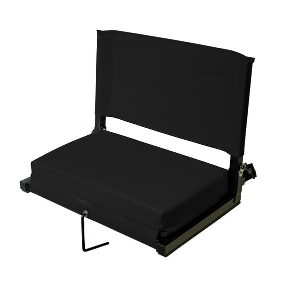 Stadium Chairs for Bleachers with Back Support by Outdoor Leisure Products, Extra-Large Ultra-Padded Seat for Complete Comfort, Easy Carry Handle with Adjustable Shoulder Strap