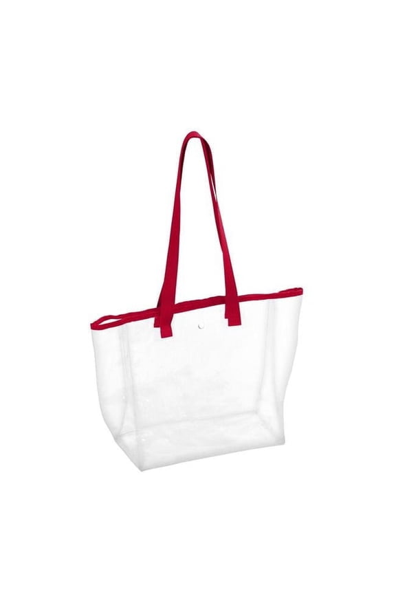 Stadium Clear Bag, Plain Red