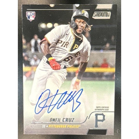 Topps Stadium Club ONeil Cruz SCBA-OC Autographs Near Mint Baseball Card Pittsburgh Pirates MLB Autographed Baseball Trading Card