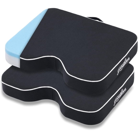 Stadium Cushion with Dual-Layer (30D Support + 40D Memory), High Elasticity & Breathable, Thick Bleacher Pad for Long , Portable for Outdoor Indoor Seating