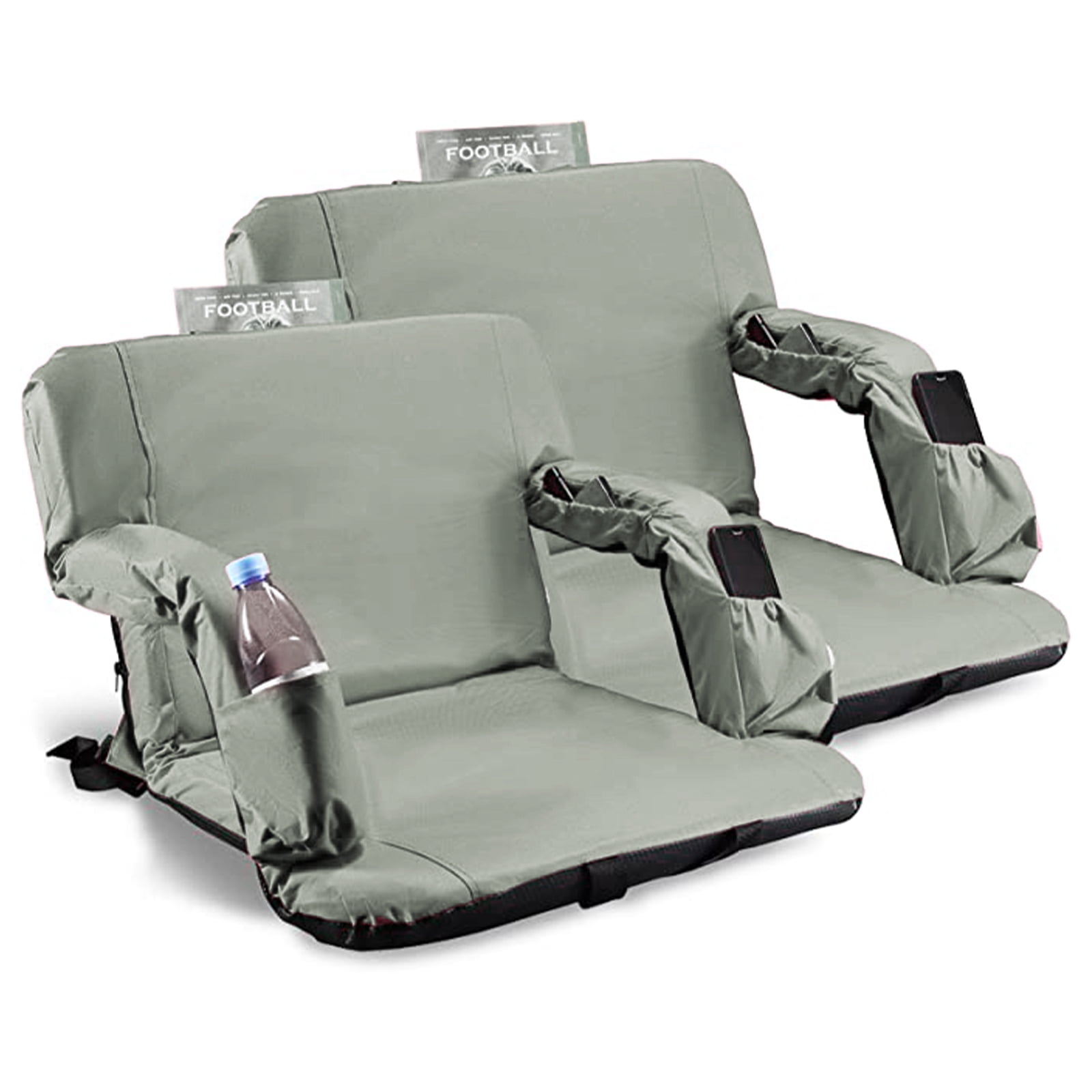 Stadium Seats for Bleachers with Back Support and Armrest Support –  SummatesMarine